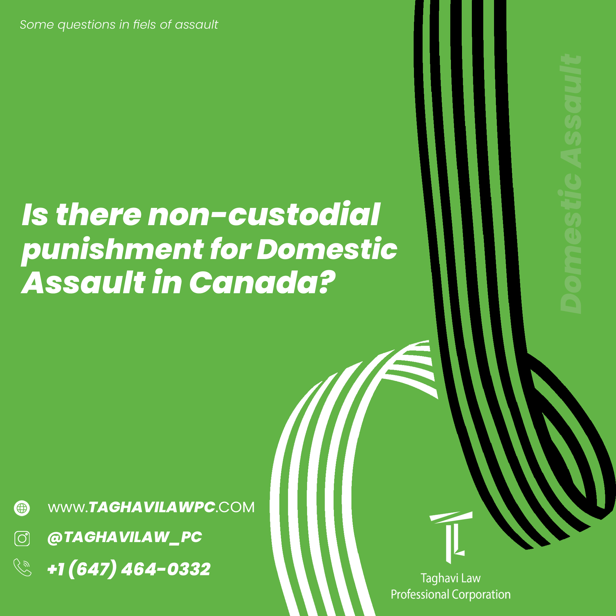 People charged with domestic offence often have one question: “What is the punishment for domestic violence in Canada?” Domestic assaults are taken more seriously than other forms of assault. It is a lot more difficult for someone to escape a criminal conviction from domestic violence charge than a regular assault. Prosecutors are more reluctant to drop the charges in a domestic situation. When sentencing a person for an offence in a domestic assault case, the law says the courts are to consider the domestic setting as fact that makes the offence worse. If you are found guilty of a domestic assault you can be sentenced to up to five years in jail. Is there non-custodial punishment for domestic violence in Canada? In some cases of minor assaults for first time offenders, it is possible to get a sentence that does not involve jail time or a criminal record. There are domestic violence programs that are sometimes offered at the prosecution’s discretion. Completing and participating in these programs will improve your chances of receiving a lighter sentence. Sometimes completing this program can also result in you dealing with your domestic assault charges without getting a criminal record. In rare cases, it may even be possible for a lawyer to negotiate the withdrawal of your charges in exchange for certain courses of action on your part such as paying restitution or attending counselling independently. However because of the serious approach that courts and prosecutors take to domestic assault charges, these types of resolutions are rare, especially without an experiences lawyer. The prosecutor decides who will be given a chance to complete the programs that leave you without a criminal record. As a result, it is important that you have a criminal defence lawyer that can represent you and convince the prosecutor to allow you to participate.